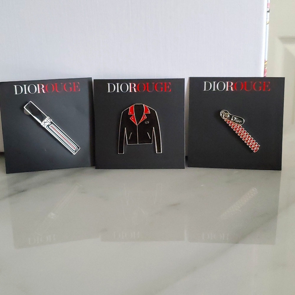 Rare hard to find DIOR ROUGE pin brooch. Vip promo 3 different available 89 each